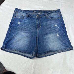 Blue Desire ladies Distressed Shorts size 18W